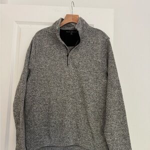 Beverly Hills Polo Club men’s grey quart zip pullover sweatshirt sweater medium